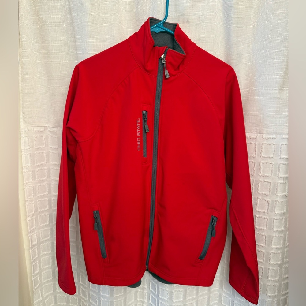 Ohio State Red Softshell Rain Jacket - Golf Style